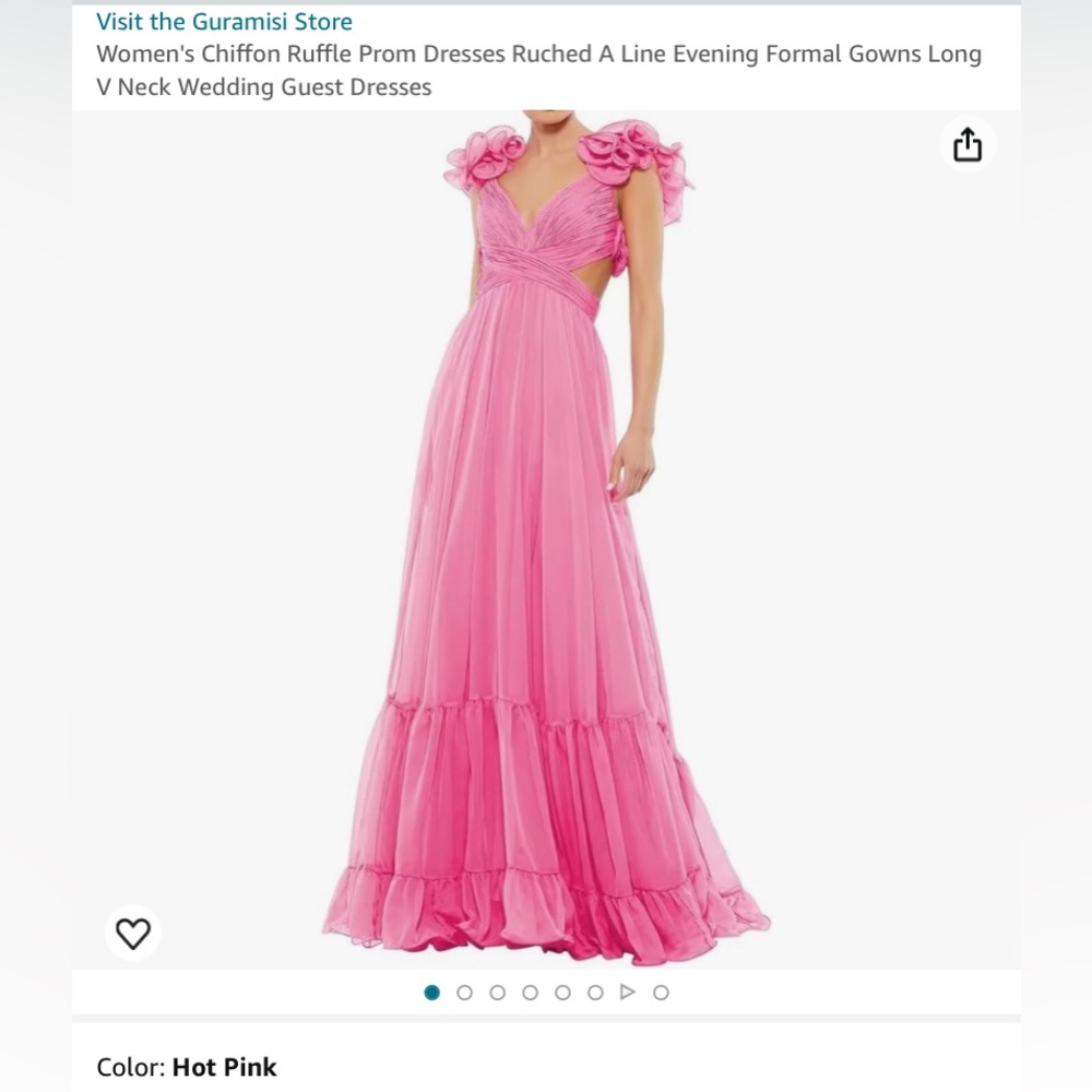 Hot Pink Formal Dress NWT